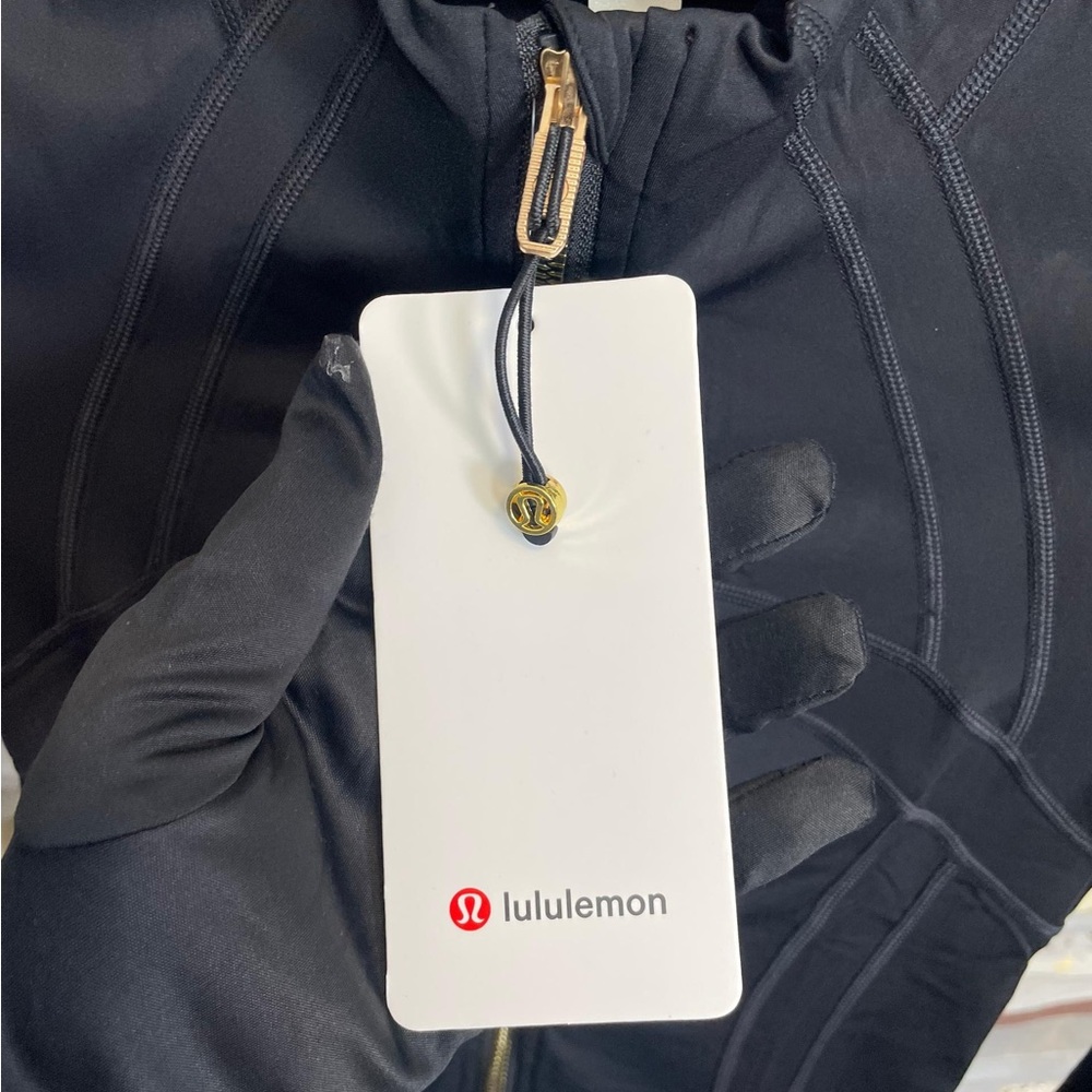 lululemon athletica Black Jacket with Gold Hardware